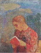 Odilon Redon Elsass oder Lesender Monch oil painting on canvas